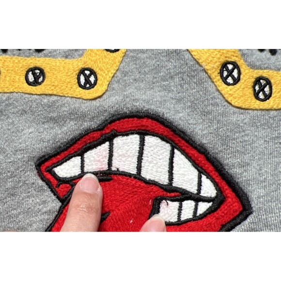 Haculla Mask Off Crewneck Sweatshirt Mens Large Heather Gray Rare HTF Streetwear - Picture 8 of 12